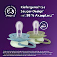 Schnuller ultra soft nighttime Silikon, grün/blau, ab 18 Monaten PHILIPS AVENT