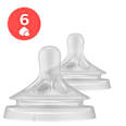 Tetina din silicon Natural Response 6 pentru hrană consistentă PHILIPS AVENT
