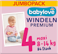 Premium pelene jumbo maxi vel. 4 (8-14 kg) babylove