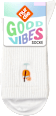 Crew Socken mit Cocktail-Motiv weiß Gr. 39-42 nur die