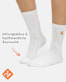 Crew Socken mit Cocktail-Motiv weiß Gr. 39-42 nur die