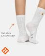 Crew Socken mit Cocktail-Motiv weiß Gr. 35-38 nur die