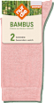 Socken mit Bambus-Viskose rosa + grün Gr. 35-38 nur die