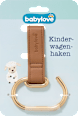 Kinderwagenhaken braun-gold  babylove