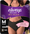 discreet Pants Inkontinenz Boutique schwarz, Gr. M always