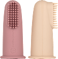 zubní kartáček na prst silikonový Rose, 0m+ Petite&Mars