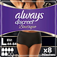 discreet Pants Inkontinenz Boutique schwarz, Gr. L always