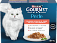 Nassfutter Katze Perle Erlesene Streifen in Gelee Purina Gourmet