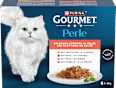 Nassfutter Katze Perle Erlesene Streifen in Gelee Purina Gourmet