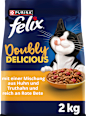 Trockenfutter Katze mit Geflügel, doppelt lecker - delicieux duos Felix