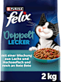 Trockenfutter Katze mit Fisch, doppelt lecker - delicieux duos Felix