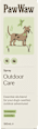 Sprej za zaščito pred klopi in bolhami za pse Outdoor Care PawWaw The Good Dogs