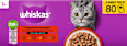 Nassfutter Katze, Klassische Auswahl in Sauce, Jumpopack (80x85 g) Whiskas