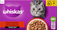 Nassfutter Katze, Klassische Auswahl in Sauce, Jumpopack (80x85 g) Whiskas