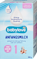 Tejalapú anyatej-helyettesítő 1-es tápszer, születéstől kezdve adható babylove