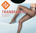 Strumpfhose transparent schwarz Gr. 38/40, 15 DEN nur die