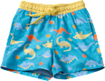 Badehose mit Dino-Muster, blau, Gr. 122/128 PUSBLU