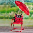 Kinderstuhl mit Schirm, Marienkäfer, rot Dekorieren & Einrichten