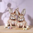 Holzaufsteller Hase, Hansi & Puschel (24,5 cm) BOLTZE