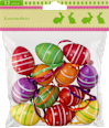 Kunststoffeier zum Aufhängen, bunt gemustert (30 mm) Dekorieren & Einrichten