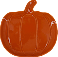 Keramikschale Kürbis, orange (15x15 cm) Soapland
