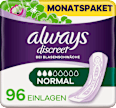 Discreet Einlagen Normal Monatspack always