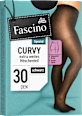 punčochové kalhoty 30DEN Curvy, černé, vel. 56-58 Fascino