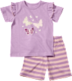 Schlafanzug mit Glow-in-the-Dark Schmetterlings-Motiv, lila, Gr. 134/140 ALANA