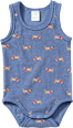 Body Ärmellos mit Dackel-Muster, blau, Gr. 98/104 ALANA