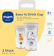 Trinkbecher Easy to Drink lila/beige, ab 8. Monat, 290 ml mam