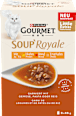 Nassfutter Katze mit Huhn, Rind & Truthahn, Soup Royale, Multipack (6x45 g) Purina Gourmet