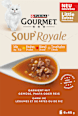 Nassfutter Katze mit Huhn, Rind & Truthahn, Soup Royale, Multipack (6x45 g) Purina Gourmet