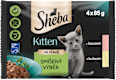Junior kapsičky pro kočky mix výběr ve šťávě Kitten 4x85g Sheba