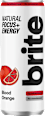 Naravna energijska pijača, rdeča pomaranča brite drinks