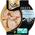 Nassfutter Katze mit nachhaltigen Weißfisch Filets Sheba
