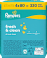 fresh clean Feuchttücher Pampers