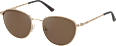 sluneční brýle, zlaté kovový rámeček SUNDANCE