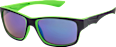 dětské sluneční brýle, sportovní černo-zelené SUNDANCE