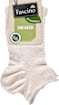 Sneakersocken mit Struktur & Rollrand beige Gr. 39-42 Fascino