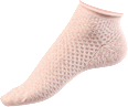Sneakersocken mit Struktur & Rollrand rosa Gr. 35-38 Fascino
