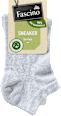 Sneakersocken mit Bio-Baumwolle grau Gr. 35-38 Fascino