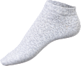 Sneakersocken mit Bio-Baumwolle grau Gr. 35-38 Fascino