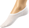 Füßlinge mit Bio-Baumwolle weiß Gr. 43-46 Fascino