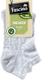 Sneakersocken mit Bio-Baumwolle grau Gr. 43-46 Fascino
