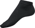 Sneakersocken mit Bio-Baumwolle schwarz Gr. 35-38 Fascino