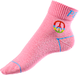 Къси чорапи Peace, розов цвят, размер 35-38 Fascino