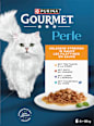 Nassfutter Katze, Truthahn, Ente, Lamm, Thunfisch, Perle - erlesene Streifen in Sauce, Multipack (8x85  g) Purina Gourmet