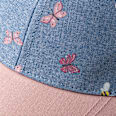 Basecap mit Schmetterlings-Muster, blau + rosa, Gr. 54/55 ALANA