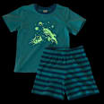 Schlafanzug mit Glow-in-the-Dark Weltall-Motiv, blau, Gr. 104 ALANA