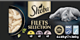 Nassfutter Katze mit Geflügel & Fisch, filets selection, Multipack (6x60 g) Sheba
